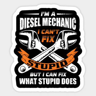 Funny Diesel Mechanic Gift Sticker